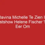 Davina Michelle Te Zien In Kerstshow Helene Fischer ‘Een Eer Om