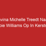 Davina Michelle Treedt Naast Robbie Williams Op In Kerstshow