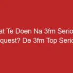 Wat Te Doen Na 3fm Serious Request? De 3fm Top Serious