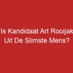 Wie Is Kandidaat Art Rooijakkers Uit De Slimste Mens?