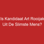 Wie Is Kandidaat Art Rooijakkers Uit De Slimste Mens?